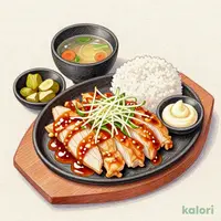 Chicken Ginger Grill Set Meal, Double Meat
