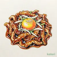 炙り鶏皮ユッケ