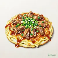 たっぷりねぎの牛すじ玉焼