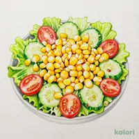とうもろこしと新鮮野菜のサラダ