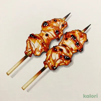 Chicken Tail Skewers with Sauce (2 pcs)
