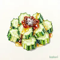 Smashed Cucumber with Plum Salt Dressing