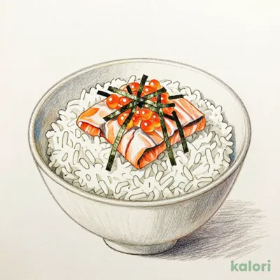 サーモンといくらのはらこ飯風