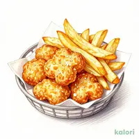 チキンナゲットとポテトフライ