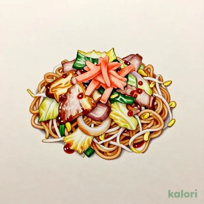 バラ焼きそば
