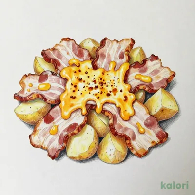 切り落としベーコンのポテトチーズ焼