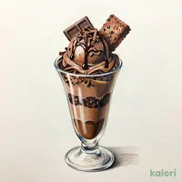 大人のビターチョコアイスパフェ