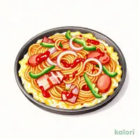 昔ながらの鉄板ナポリタン