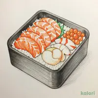 桶盛り!北海海鮮二段重