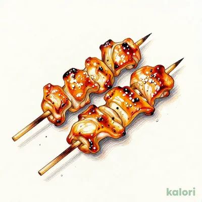 Chicken Skin Skewers, Salt (2 pcs)