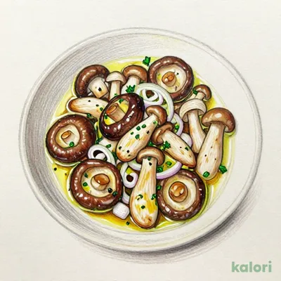 香ばし焼きのこのさっぱりマリネ