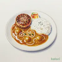 おこさまハンバーグカレー