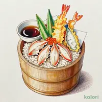 ずわい蟹おひつ天ぷらセット