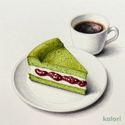 ひんやり抹茶ケーキドリンクセット