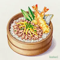 まぐろたたきおひつ天ぷらセット