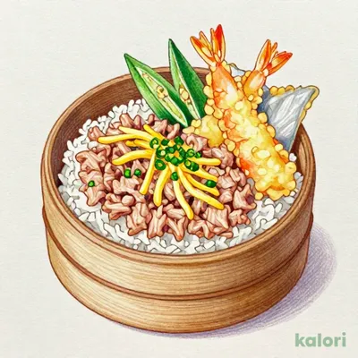 まぐろたたきおひつ天ぷらセット