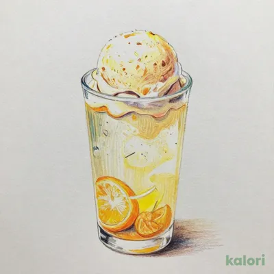 ゆずソーダフロート