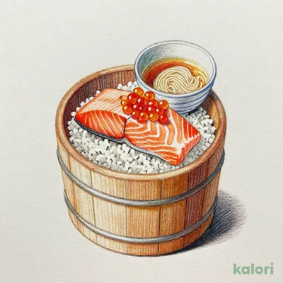 サーモンいくらおひつミニ麺セット