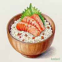 サーモンまぐろたたきおひつごはん(単品)