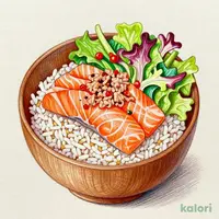 サーモンまぐろたたきおひつサラダセット