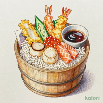 北海おひつ天ぷらセット