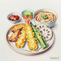 天ぷらうどん(そば)御膳