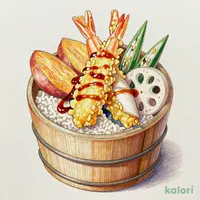 Seafood Tempura Ohitsu Rice Bowl