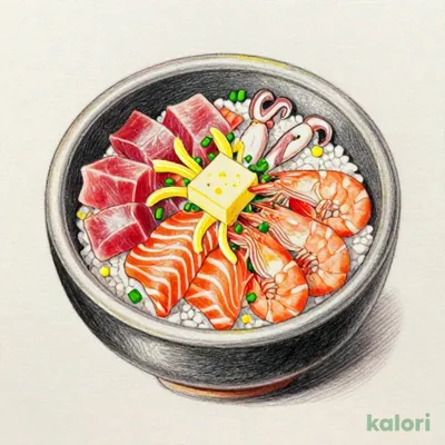 海鮮彩り炙り飯