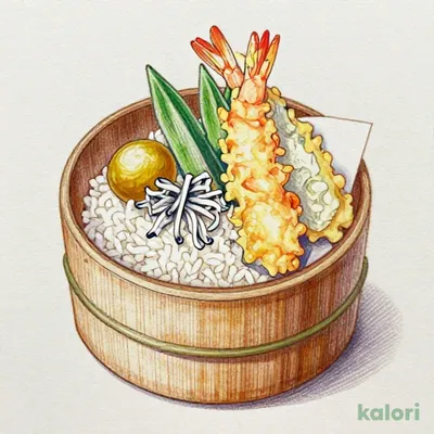 紀州梅と瀬戸内産しらすおひつ天ぷらセット