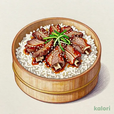 薄切り牛カルビおひつごはん（単品）