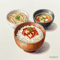 豚キムチおひつミニ麺セット
