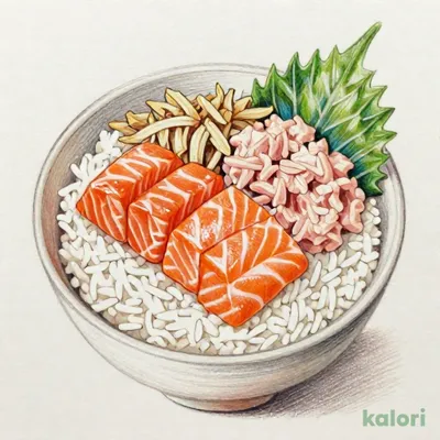 サーモンまぐろたたき