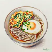 かき揚げ天玉そば