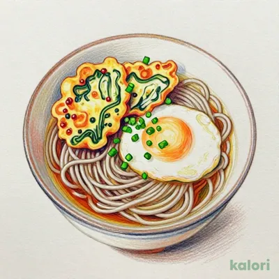 かき揚げ天玉そば