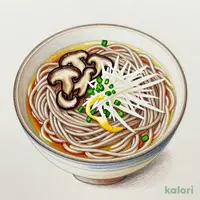国産きのこのおろしそば