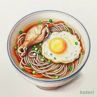 Okame Soba (Noodles with Assorted Toppings)