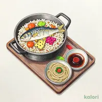 鯛釜めしとざるそばセット