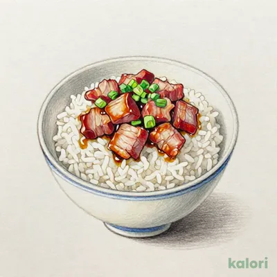 ミニ角切りチャーシュー丼セット