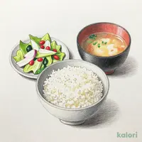 想夫恋セット(ご飯・味噌汁・サラダ)