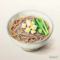 冷し山菜とろろの小そば