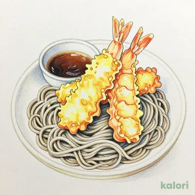 Large Shrimp Tempura Zaru Soba