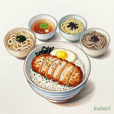 かつ丼と選べるおそばの定食