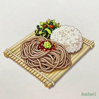 ざるそば定食（生わさび付）