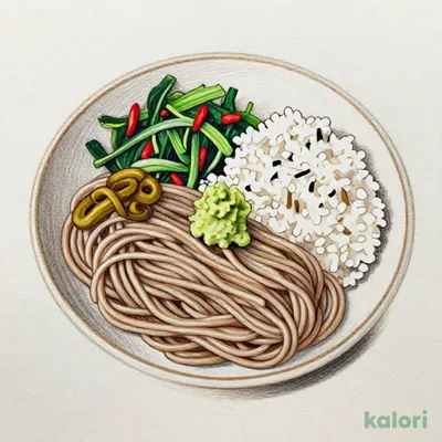 わさびそば定食
