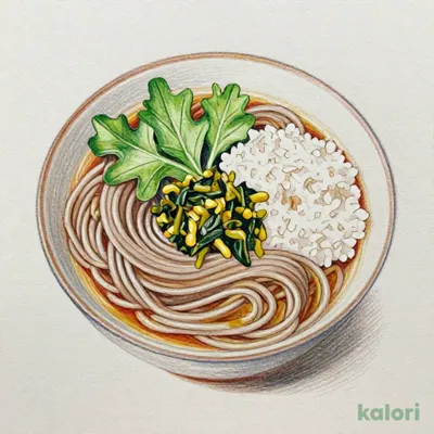 葉わさびそば定食