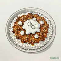 ヨーグルトとモッツァレラチーズの辛くないキーマカレー