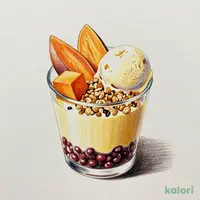 堀井七茗園のほうじ茶香る生姜ミルクプリンと焼芋のチェ
