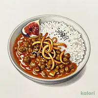 無花果チャツネのキーマカレー
