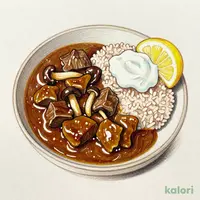Beef Tongue and Two-Mushroom Spice Curry