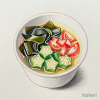 Izena Island Mozuku and Okra Soup (R)